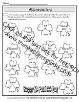 st. patrick's day worksheet